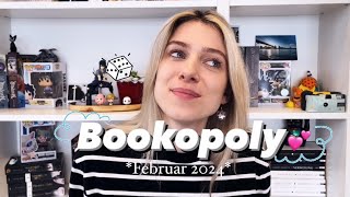 Bookopoly 🎲  Leseliste für Februar 2024 🧸💗  MARW [upl. by Nickelsen490]