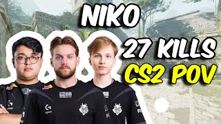 NiKo wm0NESYampmalbsMd 27 Kills Ancient FACEIT Ranked  Sep 02 2024  CS2 POV [upl. by Williamson]