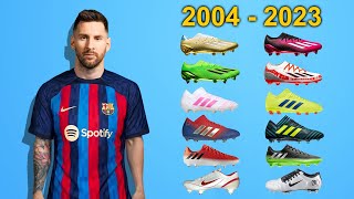 LIONEL MESSI  New Soccer Cleats amp All Football Boots 20042023 [upl. by Itirahc]