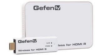 GEFEN GTVWHD1080PSR Wirelessly extend HDMI video at 1080p [upl. by Eellek]