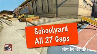 Schoolyard  All 27 Gaps  True Skate [upl. by Patrice]