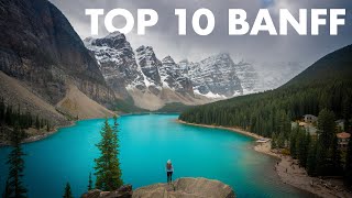 TOP 10 HIKES amp PLACES TO VISIT IN BANFF NATIONAL PARK CANADA [upl. by Avin]