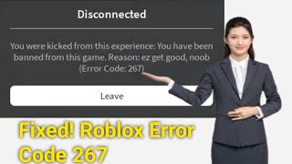 How to Fix Roblox Error Code 267 on Mobile Fix roblox code 267 [upl. by Deden]