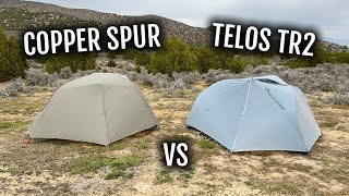 The BEST Freestanding Tents For Backpacking and Camping Telos TR2 vs Copper Spur HV UL2 [upl. by Gayle]