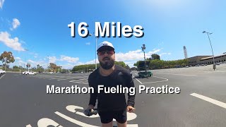 Marathon Fueling Practice For Mountains To Beach Marathon  20 Days Out [upl. by Atsirtal]