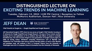 Jeff Dean Google Exciting Trends in Machine Learning [upl. by Merrell]