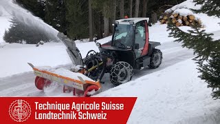 Sauerburger «Grip 4140» mit Schneefräse [upl. by Suirtemid]