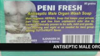 PeniFresh Antiseptic Male Organ Wash Soap Commercial FUNNY [upl. by Oyam]