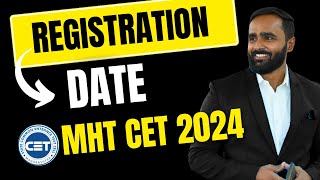 CAP ROUND REGISTRATION DATE MHT CET 2024PRADEEP GIRI SIR [upl. by Namron]