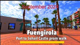 Fuengirola🇪🇸its September 2024 and a great day for a walk a long the promenade to the castle✨🏖️ [upl. by Juliet]