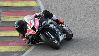 IDM am Sachsenring 2024 Pro Superstock 1000 Cup Rennen1 02 [upl. by Ellerrehs]