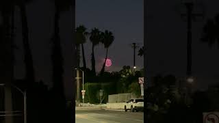 Fireworks and Palm Trees over the Los Angeles Skyline [upl. by Aydan]