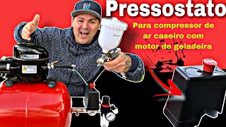 COMO instalar o PRESSOSTATO no compressor de ar caseiro [upl. by Rourke]