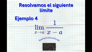 INEXISTENCIA UN LÍMITE LÍMITEEJEMPLO 4 [upl. by Albina]