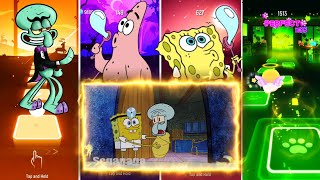 Squidward vs Patrick Bubbles vs Bob vs Plankton 🎶 Who Will Win [upl. by Nami]