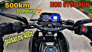 bajaj pulsar ns 400z  500km long ride 👍 review 👍bajaj ns400 [upl. by Elman]