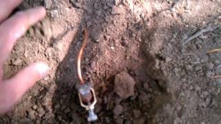 How to install a copper ground rodDIY [upl. by Roice]