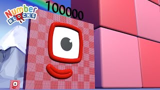 Numberblocks Puzzle Club 100 vs 100000 vs 100000000  Count to 100000000 Song  Learn to Count [upl. by Ardnic]