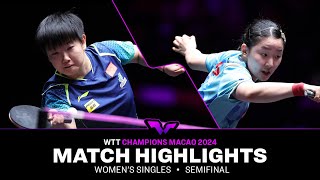 Sun Yingsha vs Miwa Harimoto  WS SF  WTT Champions Macao 2024 [upl. by Aceber786]