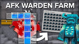 Minecraft easy warden farm minecraft viral minecraftbuilding [upl. by Ramor143]