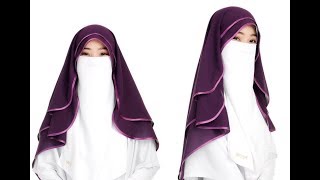 Tutorial Niqab Veil by QibtiyyahExclusiveKL [upl. by Rodrich]