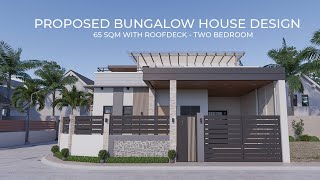 Bungalow House with Roof Deck 2BR 65 Sqm [upl. by Ylrebma]