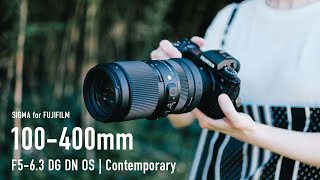 フルサイズ用レンズがXマウントに！SIGMA 100400mm F563 DG DN OS  Contemporary レビュー！ FUJIFILM XH2S [upl. by Thessa]