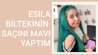 esila biltekin saç boyama [upl. by Haizek865]