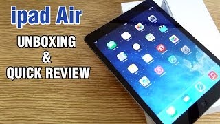 ipad Air Wifi Unboxing and Quick Review [upl. by Zirtaeb]