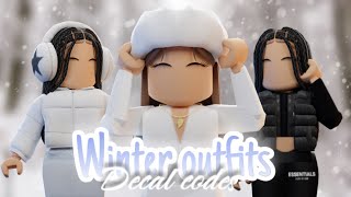 Winter Roblox Outfits CODES  LINKS❄️⛄️ [upl. by Llecram]