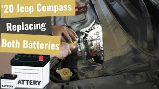 You Said Youd Watch Anything  Jeep Compass Both Batteries Swap Out [upl. by Taima]