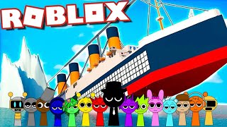 Sprunki Mr Black Playing Tsunami Disaster Simulator  ROBLOX  Incredibox Sprunki [upl. by Crispin418]