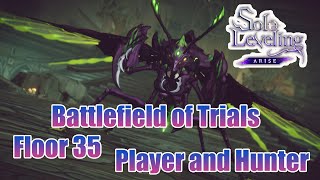 Floor 35 The HARDEST Boss in Arise Battlefield of Trials Solo LevelingArise [upl. by Marcia]