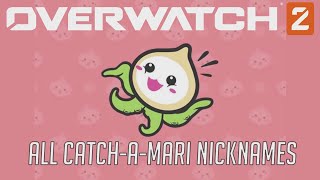 Overwatch 2  All CatchAMari Nicknames Roadhog Announcer [upl. by Ayerdna]