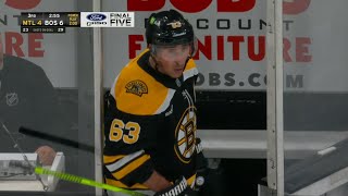 Brad Marchand Slams Penalty Box Door After Delay Of Game Penalty request [upl. by Myrah]