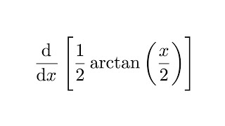 Derivative of 12arctanx2 [upl. by Vanni197]