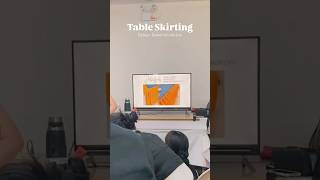 TABLE SKIRTING  group demonstration ✨ [upl. by Hephzipah]