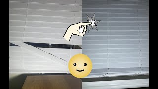 DIY  Repairing Venetian blinds after catbased attack damage [upl. by Severn838]