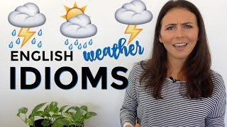 How to Use English Idioms  Weather Idioms ☀️🌧⚡️🌤 [upl. by Nelan]