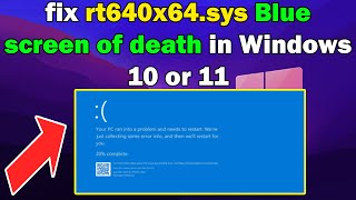 HOW TO Fix rtf64x64sys BSOD Blue Screen Error in Windows 10 or 11 [upl. by Mitchel]