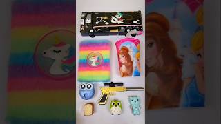 Beautiful multicolor stationary items backtoschool shortvideo stationary asmr schoolstationary [upl. by Asreht]