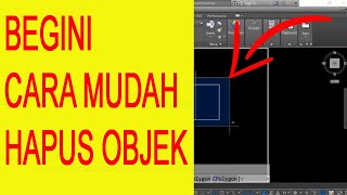 Cara Menghapus Objek di Autocad  AutoCAD Erase Part of Line  AutoCAD Erase [upl. by Iggam]