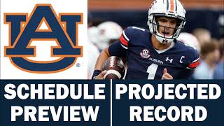 Auburn Football 2024 Schedule Preview amp Record Projection [upl. by Weihs]