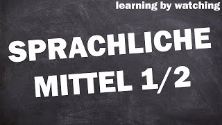 Sprachliche Mittel Deutsch erklärt 12 [upl. by Emyle]