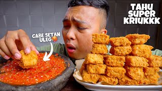 MAKAN PEDAS GILA ‼️ MUKBANG TAHU KRIUK PAKE SAMBAL MENTAH SECOBEK🥵 [upl. by Lali190]