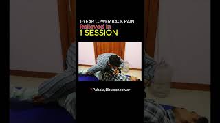 1Year Long Lower Back Pain  Chiropractic Adjustment drasimjitswain drasimjitchiropractor odisha [upl. by Galitea]