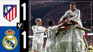 HIGHLIGHTS  Atlético 11 Real Madrid  LaLiga 202425 [upl. by Ataynek]