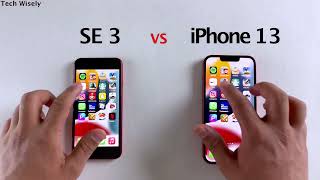 iPhone SE 3 vs iPhone 13  SPEED TEST [upl. by Portuna]