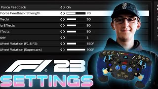 F1 23 SETTINGS GUIDE by F1 Esports Champion [upl. by Ellord]