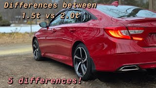 DIFFERENCES BETWEEN THE 15t and 20t ACCORD SPORT [upl. by Cynera]